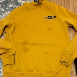 Chemistry Men's Mustard Crewneck Sweater